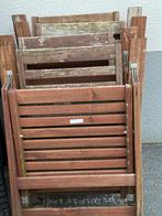 Terrasstoelen, Jardin & Terrasse, Chaises de jardin, Enlèvement, Utilisé, Bois de teck, Pliant