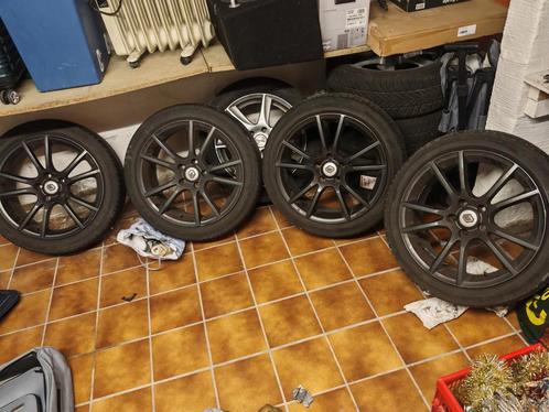 Set aluminium velgen met banden, Auto-onderdelen, Banden en Velgen, Banden en Velgen, Zomerbanden, 18 inch, 225 mm, Personenwagen