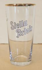 Stella Artois Boerkes 25 cl / Emaille Logo En Gouden Randje, Verzamelen, Ophalen of Verzenden, Zo goed als nieuw, Bierglas
