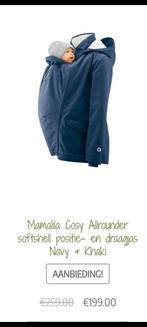 Draagjas mamalila (small): blauwe fleece & grijs regen, Overige typen, Buik of Rug, Zo goed als nieuw, Ophalen