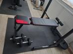 Banc, rack, barre de musculation + haltères, Sports & Fitness, Équipement de fitness, Enlèvement