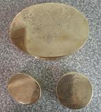 3 koperen doosjes, Ophalen of Verzenden