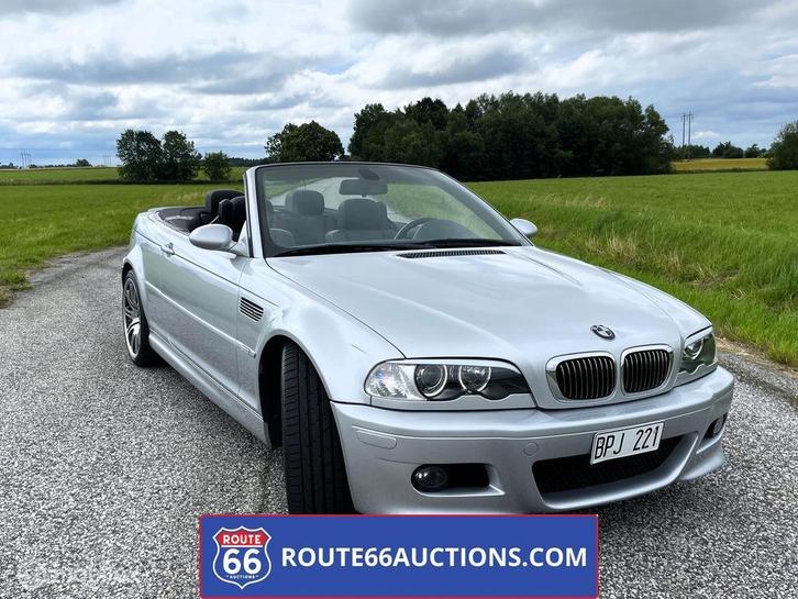 BMW M3 Cabriolet | 2004 | Route 66 Auctions, Auto's, BMW, Bedrijf, Te koop, 3 Reeks, Benzine, Overige carrosserie, Handgeschakeld
