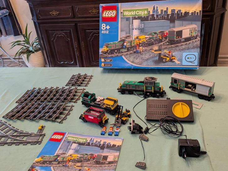 cargotrein Lego City 4512, Kinderen en Baby's, Speelgoed | Duplo en Lego, Gebruikt, Lego, Complete set, Ophalen of Verzenden