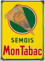 Planche émaillée Semois Mon Tabac, Collections, Marques & Objets publicitaires, Utilisé, Enlèvement ou Envoi