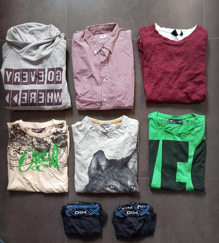 Pakket kledij - jongens / tieners - mt 164 -> alles samen 5€, Kinderen en Baby's, Kinderkleding | Kinder-kledingpakketten, Zo goed als nieuw