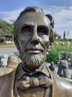 Buste en bronze signé d'Abraham Lincoln, Enlèvement ou Envoi, Bronze