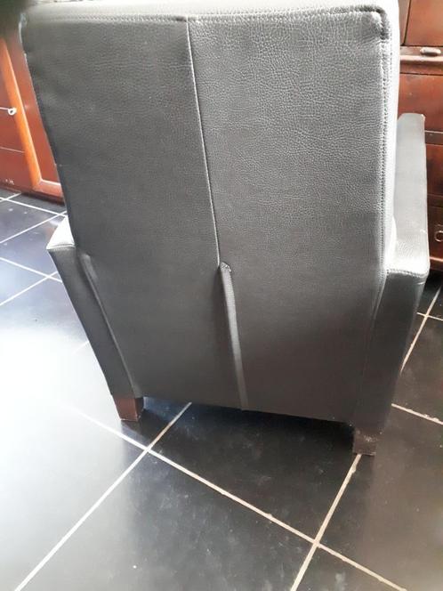 Bijzet zetel in leder 2 + 2  ( zie ook 6 stoelen), Huis en Inrichting, Zetels | Zetels, Zo goed als nieuw, Eenpersoons, Leer, Ophalen