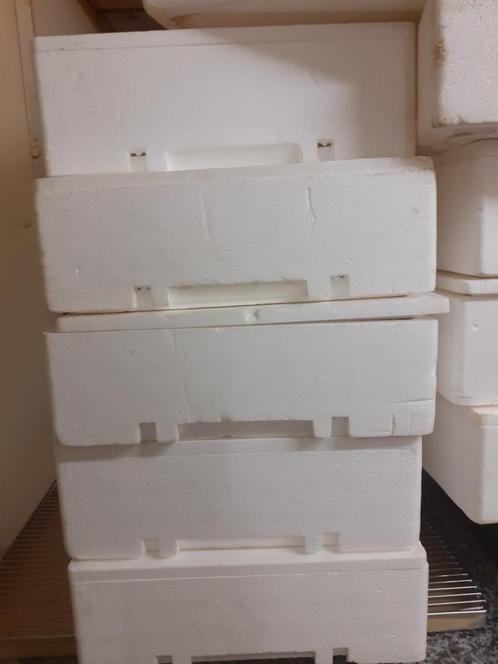 URGENT : BOITE POLYSTYRENE POUR CONSERVATION ALIMENTAIRE +++, Maison & Meubles, Cuisine| Tupperware, Comme neuf, Boîte, Blanc