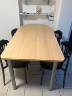 Keukentafel met 4 stoelen, Ophalen, Gebruikt, 4 tot 6 stoelen