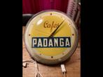 Horloge lumineuse Café Padanga, Enlèvement, Utilisé, Table lumineuse ou lampe (néon)