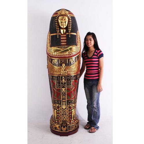 Statue de sarcophage d'armoire égyptienne — Égypte Hauteur 1, Collections, Statues & Figurines, Neuf, Enlèvement