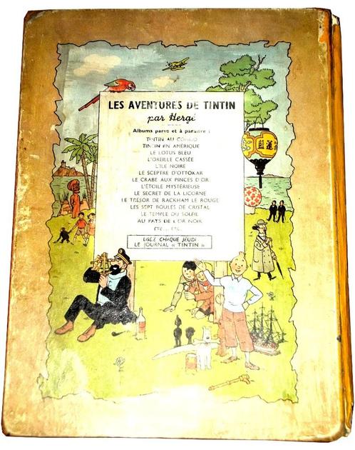 tintin au pays de l'or noir : 1950, Boeken, Stripverhalen, Gelezen, Eén stripboek, Ophalen of Verzenden
