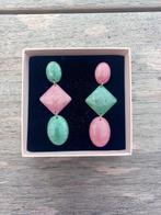 Handgemaakte oorringen, Enlèvement ou Envoi, Rose, Autres matériaux, Neuf