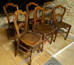 6 anciennes chaises style Louis Philippe, Brun, Bois, Enlèvement, Cinq, Six Chaises ou plus