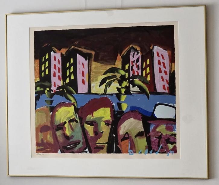 Herman Brood - Family Affair - Handgesigneerd - 66/250, Antiek en Kunst, Kunst | Litho's en Zeefdrukken, Ophalen of Verzenden