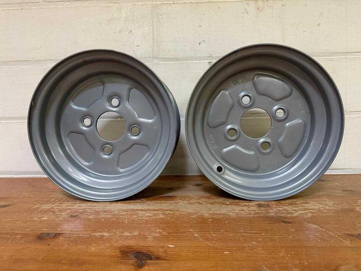 CLM (vermoedelijk) - Stalen Velgen 8/10 inch (2x), Zakelijke goederen, Landbouw | Onderdelen | Banden, Velgen en Assen