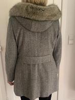 Grijze mantel met bontkraag, Mt 38, Fuchs Schmitt, Maat 38/40 (M), Ophalen of Verzenden, Fuchs Schmitt, Grijs