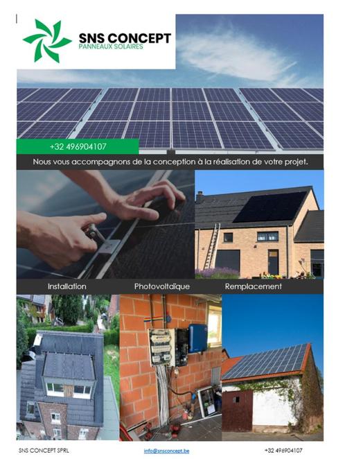 Installation photovoltaique, Bricolage & Construction, Panneaux solaires & Accessoires, Neuf, Système complet, 200 watts-crêtes ou plus