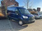Ford Transit 2.0 L3H2 - 2017/129.000km/Euro 6b - Gekeurd, Auto's, Ford, Euro 6, Blauw, Leder, 2000 cc