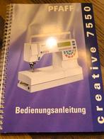 Sewing machine manual: PFAFF Creative 7550 in German, Boeken, Techniek, Ophalen of Verzenden