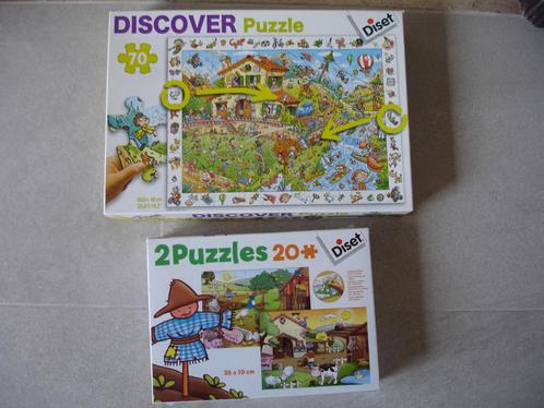 Diset ontdekkingspuzzel en boerderijpuzzel nieuw, Kinderen en Baby's, Speelgoed | Kinderpuzzels, Nieuw, Ophalen of Verzenden
