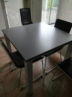 Tafel met 4 stoelen, Huis en Inrichting, Tafels | Eettafels, Ophalen, Gebruikt, Metaal