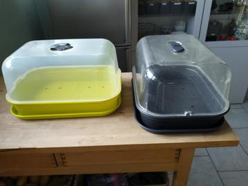 2 x elho kweekbakjes - 3 in één - met ventilatie 36 cm / 1,6 beschikbaar voor biedingen