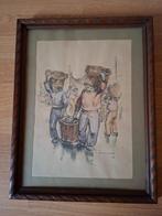 tekening visdragers, Ophalen, Minder dan 50 cm, Tekening, Zo goed als nieuw