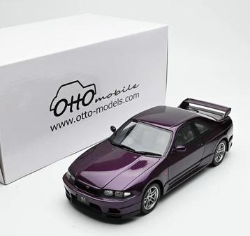 Nissan Skyline GT-R Vspec Paars R33 1/18 Nieuw OTTO OT1138 beschikbaar voor biedingen