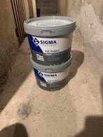Sigma verf, Doe-het-zelf en Bouw, Verf, Beits en Lak, Ophalen, Gebruikt, 5 tot 10 liter, Wit