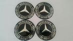 Mercedes stickers/logo's full zwart/blauw 》4 x 65 mm, Ophalen of Verzenden