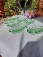 Glasset/appelgroen/ovaal/7stuks/7€(geen uranium), Ophalen of Verzenden