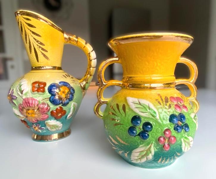 2 vazen (kruik/kan) Hubert BEQUET, Antiek en Kunst, Antiek | Vazen, Ophalen