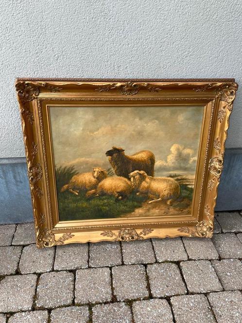 Schilderij olieverf op doek in mooie kader 75/70  Z. G. St, Antiek en Kunst, Kunst | Schilderijen | Klassiek, Ophalen