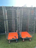 2 rolcontainers, Doe-het-zelf en Bouw, Transportwagens, Ophalen, Zo goed als nieuw