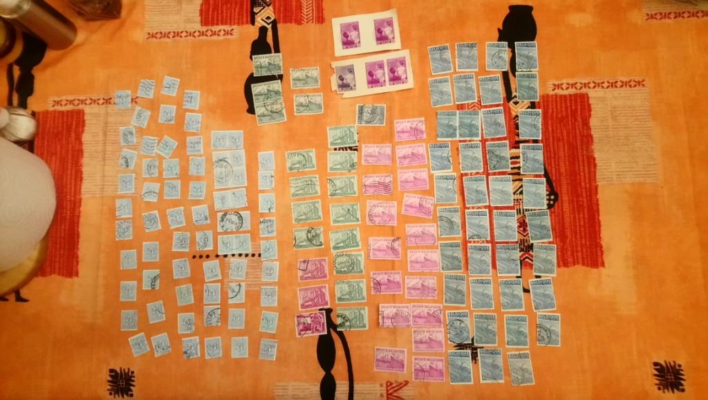 Kleine collectie Belgische en buitenlandse gebruikte postzeg, Postzegels en Munten, Postzegels | Europa | België, Gestempeld, Ophalen of Verzenden