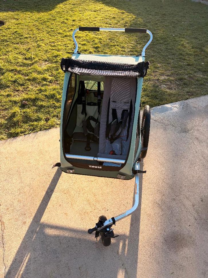 Remorque à vélo Thule, Vélos & Vélomoteurs, Accessoires vélo | Remorques, Comme neuf, Remorque pour enfant, Enlèvement