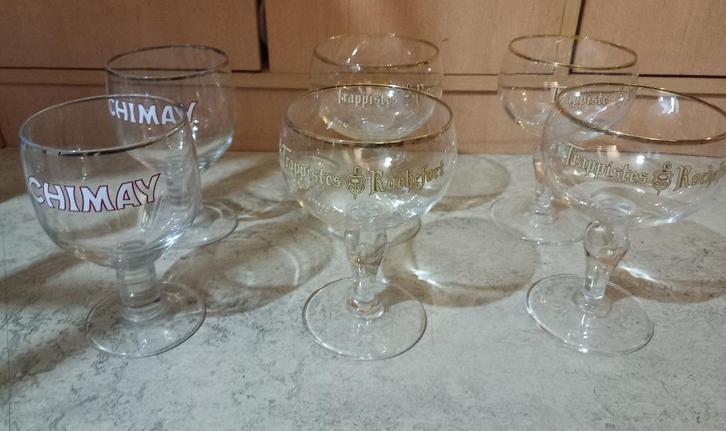 Verschillende bierglazen  Trappist, Chimay, Rodenbach, Huis en Inrichting, Keuken | Servies, Nieuw, Glas of Glazen, Overige stijlen