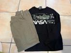 pyjama nasa h&m 158-164 groen zwart, Kinderen en Baby's, Kinderkleding | Maat 164, Nacht- of Onderkleding, Gebruikt, H&M, Ophalen of Verzenden