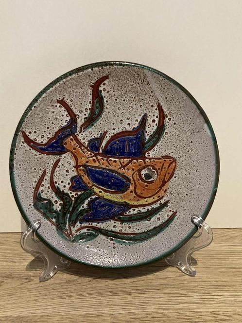 Vintage bord van Daniel Etienne Vallauris, Antiek en Kunst, Antiek | Keramiek en Aardewerk, Ophalen of Verzenden