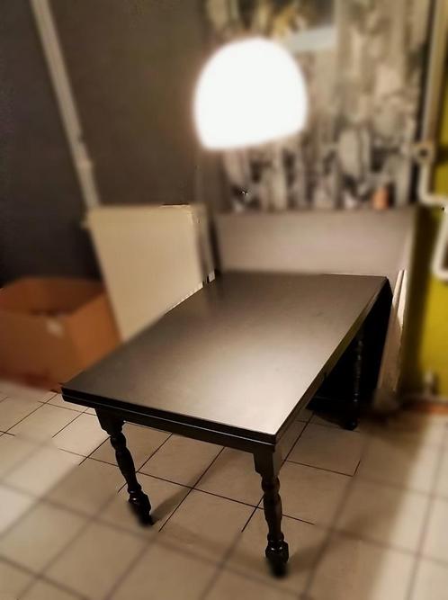 Table à manger EXTENSIBLE chêne fin 19e/debut 20e restauré, Huis en Inrichting, Tafels | Eettafels, Gebruikt, Vijf personen of meer