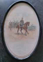 Aquarel Orlando Norie in ovale kader / gesigneerd., Antiek en Kunst, Ophalen