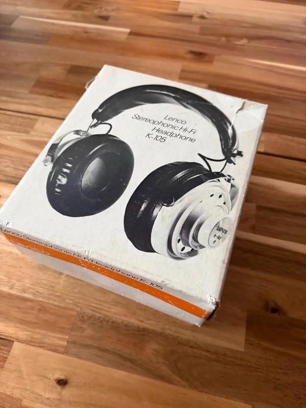 Casque vintage Lenco K-105 – fonctionnel + boîte d’origine, Audio, Tv en Foto, Hoofdtelefoons, Zo goed als nieuw, Overige merken