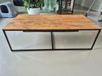 Juntoo Teak bijzettafel/salontafel/TV meubel, Huis en Inrichting, Kasten |Televisiemeubels, Ophalen, 100 tot 150 cm, Teakhout