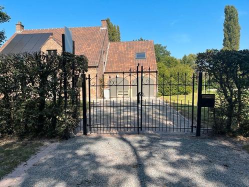 Zwart tuinhek sierhek hekwerk poort, Tuin en Terras, Tuinhekken en Hekwerk, Zo goed als nieuw, Tuinhek, IJzer, Met poort, Ophalen