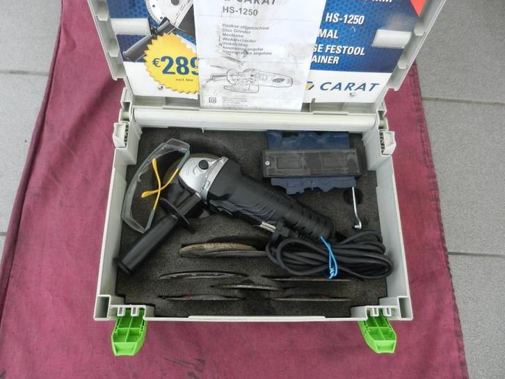 Carat HS - 1250 Slijpmachine, Doe-het-zelf en Bouw, Gereedschap | Slijpmachines, Zo goed als nieuw, Haakse handslijpmachine, 700 tot 1000 watt