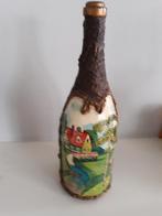 mooie fles sierfles siervaas beschilderd, Ophalen of Verzenden