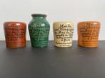 4 Antieke Mosterdpotjes Maille Vinaigrier du Roy de l"Hotel, Enlèvement ou Envoi