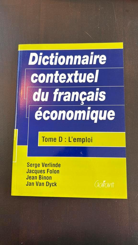 Dictionnaire contextuel du français économique Tome D: l' em, Boeken, Taal | Frans, Ophalen